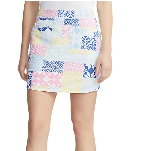 RLX Ralph Lauren Printed Aim Golf Skort Patchwork Women’s Size XXS - Picture 2 of 14